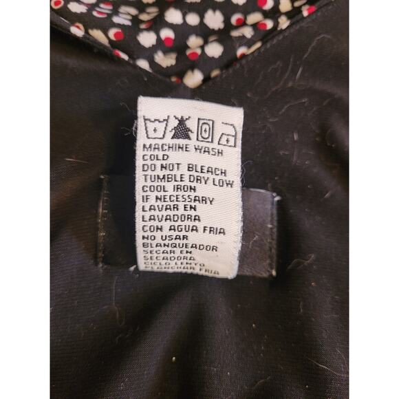 Studio 1940 Black Polka Dot Fit & Flare Midi Dress Size 8 Modest Church Career - Picture 9 of 9